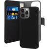 Dirbtinės odos piniginė - dėklas PURO skirtas iPhone 13 Pro, juodas / IPC13P61BOOKC3BLK / 2830311