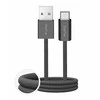 Puro Fabrik 2.0 10W USB-A – USB-C Braided Kabelis 1.5m – pilkos palvos