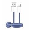 Puro Fabrik 2.0 10W USB-A – USB-C Braided Kabelis 1.5m – mėlynos spalvos