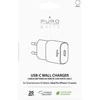 Puro Elektrik Puro Baltas 20W Power Delivery USB-C sieninis įkroviklis – baltas