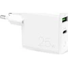 Puro Elektrik Apple Mini greito krovimo kelioninis kroviklis PURO USB-A - USB-C, su duomenų perdavimu, 25w, baltas / FCMTCUSBAC25WPDWHI