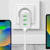 Sieninis įkroviklis GaN, 3xUSB-C jungtys, 96W, gamintojas Puro Baltas