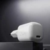 Puro Elektrik Puro 20W GaN USB-C laidinis įkroviklis – baltos spalvos