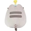 Pusheen - pliušinis talismanas su gimtadienio kepure ir tortu 24 cm