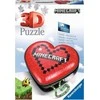 Ravensburger 3D Dėlionė 60 vnt. - Širdelės formos dėžutė - Minecraft
