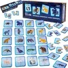 PuzzleOK Medinė dėlionė Laukiniai gyvūnai, jungiantys puses. Dėlionės rinkinys