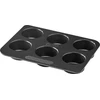 Pyrex forma do muffinów Magic 23,4 x 18,1 cm stal juoda 6 przegródek