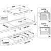 „Whirlpool WF S7560NE BM“ | Kaitlentė | Indukcinė | Degiklių / virimo zonų skaičius: 4 | Elektroninė | Juodas | Laikmatis