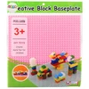 Lean Toys Statybinė plokštė rožinė 25.5 x 25.5 cm