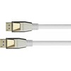 Python Series PYTHON DisplayPort 2.0 kabelis, nailono pynė, baltas, 0,5 m