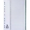 Q-Connect Q-CONNECT skirstytuvai, PP, A4, 225x297mm, 1-31, 31 lapas, pilka