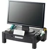 Laikiklis Q-Connect Q-Connect monitoriaus stovas, 43,4x33,6 cm, reguliuojamas aukštis, juodas
