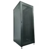 Q Lantec ALAN Cabinet lockable, one-section A-LAN SS-42U-800-1000-02-C (42U, 19', 2050mm / 800mm / 1000 mm, standing, Glass, juodos spalvos)