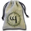 Q Workshop Elvish rusvai gelsvas &amp; Juodas Dice Bag