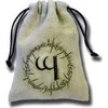 Q Workshop Elvish rusvai gelsvas & Juodas Dice Bag