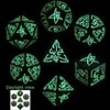 Q Workshop Call Of Cthulhu Kauliukų Rinkinys Juodos Ir Fluorescencinės Spalvos