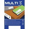 Q-Connect Lipnios etiketės Multi3, A4, 48,5x25,4mm, 44 etiketės lape, 100 lapų, baltos spalvos