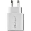 QOLTEC 51714 Įkroviklis 18W 5-12V 1.5-3A USB tipas C PD USB QC 3.0 Baltas