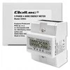 „Qoltec“ trifazis elektroninis skaitiklis | DIN bėgelio energijos suvartojimo skaitiklis | 400 V | 100A | LCD | 4P