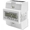 „Qoltec“ trifazis elektroninis skaitiklis | DIN bėgelio energijos suvartojimo skaitiklis | 400 V | 100A | LCD | 4P