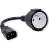 QOLTEC 53907 Adapteris IEC 320 C14 FRENCH 0,15m