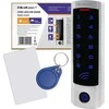 QOLTEC 52445 Kodinė spyna DIONE su RFID skaitytuvu Kodų kortelės rakto pakabukas Durų skambučio mygtukas IP68 EM