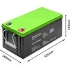 QOLTEC 53083 Gel Baterija 12V 200Ah