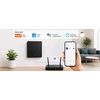Qoltec 52722 Smart 1-Gang Light Switch | Wi-Fi | Timer | Tuya | Smart life | Juodas