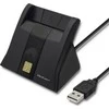 QOLTEC Smart chip ID kortelių skaitytuvas USB 2.0 Plug&Play vertikalus