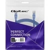 Tinklo laidas Kabelis sujungimo ftp cat6 2 x rj-45 5 m didelės spartos auksinis ekranuotas Qoltec