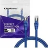 Tinklo laidas Kabelis sujungimo ftp cat6 2 x rj-45 5 m didelės spartos auksinis ekranuotas Qoltec