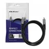 Qoltec USB4 itin greitas kabelis | USB-C PD 240W | Thunderbolt 3/4 | 4K | 40Gb/s | 1m | Juodas