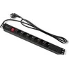 QOLTEC 54468 Maitinimo juostelė RACK 1U 16A PDU 6xSCHUKO 2m