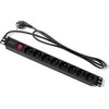 QOLTEC 54471 Maitinimo juostelė RACK spintelėms 1U 16A PDU 8xFRENCH 2m