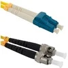 „Qoltec“ šviesolaidinis laidas LC/UPC - ST/UPC | Vienmodis | 9/125 | G652D | Dvipusis | 2 m