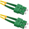 Qoltec Optinio pluošto kabelis SC/APC duplex 120m