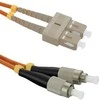 Qoltec Fiber Optic Patchcord SC/UPC - FC/UPC | Daugiarežimas | 50/125 | OM2 | dvipusis | 1m