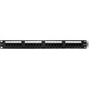 QOLTEC 54474 Patch panel RACK 24 jungtys Cat 6 UTP Juodas