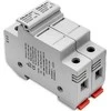 QOLTEC 52583 Saugiklio pagrindas Nuolatinės srovės saugiklis / 2P / 1000V / 20A / 10x38 / saulės