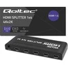 Qoltec 51798 aktyvus HDMI skirstytuvas 4 x HDMI 4K x 2K | 3,4 Gb/s