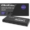 HDMI Skirstytuvas - Qoltec 51799 4K 60Hz 4 x HDMI Juodas