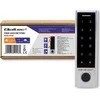 QOLTEC 52448 Kodinė spyna TITAN su pirštų atspaudų skaitytuvu RFID BT 4.0 Kodo kortelės rakto pultelis durų skambutis IP68 EM