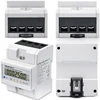 „Qoltec 50980“ trifazis elektroninis skaitiklis su atstatymu | Energijos suvartojimo skaitiklis ant DIN bėgelio | 400 V | 100 A | LCD | LED | 4P