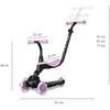 MILLY MALLY 6313 Qplay Sema Evo 3in1 violetinis paspirtukas