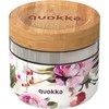 Quokka Deli Food Jar - Stiklinis maisto indelis / priešpiečių dėžutė 820 ml (Dark Flowers)