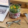 Quokka Deli Food Jar - Stiklinis maisto indelis / priešpiečių dėžutė 820 ml (Dark Flowers)
