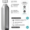 Quokka Quokka Tvirtas - 630 ml nerūdijančio plieno šilumos buteliukas (Sleek Zircon)