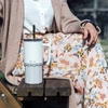 Quokka Umi - Stainless Steel Thermal Mug 720ml with Straw and Silicone Base (Ivory)