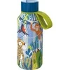 Quokka Solid Kids su dirželiu - Nerūdijančio plieno dvigubas sienelės vakuuminis vandens butelis, nešiojamas termosas 330 ml (Jungle)