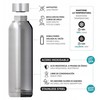 „Quokka Solid“ su dirželiu – nerūdijančio plieno termo butelis 630 ml su dirželiu (vyšninės raudonos spalvos)